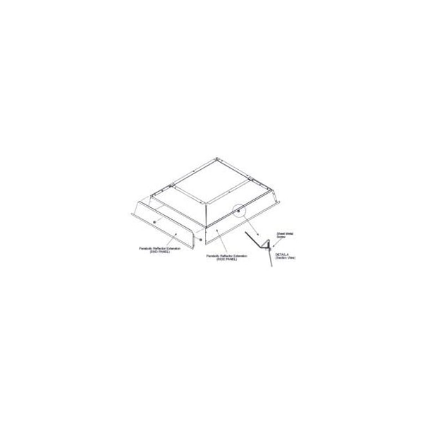 Sunstar Heating Products SunStar Parabolic Reflector Extension For 30,000 To 40,000 BTU Ceramic Heaters 43822010 - main
